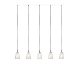 Brilliant Pendelleuchte Malt Chrom Glas Metall max. 5 x 33W G9 dimmba