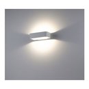 LED Außenleuchte Wandlampe Ara weiß Aluminium 9W modern IP54 warmweiß