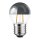 LED Filament Tropfen Leuchtmittel 2W = 25W E27 Kopfspiegel Silber Glühfaden Warmweiß 2700K