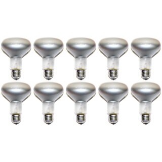 10 x Glühbirne Reflektor Spot R80 75W E27 matt 75 Watt Glühlampe Glühbirnen Glühlampen