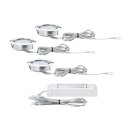 3 x Paulmann LED Möbeleinbauleuchten Set Micro Line starr Chrom 3 x 4,5W 2700K warmweiß