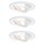 3 x Paulmann LED Einbauleuchten Einbaustrahler Set Premium Line schwenkbar Weiß 3 x 7,5W warmweiß 2700K
