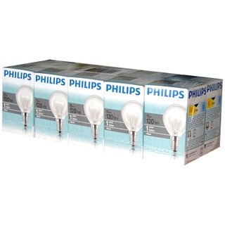 10 x Philips Glühbirne Tropfen 15W E14 klar Glühlampe 15 Watt Glühbirnen Glühlampen