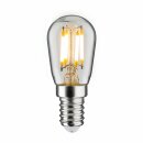 Paulmann LED Filament Leuchtmittel Birnenform Röhre T25 2W = 19W E14 klar warmweiß 2700K