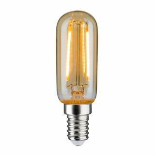 Paulmann LED Filament Leuchtmittel Röhre T25 2W = 16,2W E14 Gold extra warmweiß 1700K