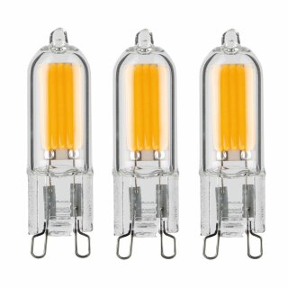 3 x Paulmann LED COB Stiftsockel 2W = 21W G9 Klarglas 230V Warmweiß 2700K