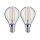 2 x Paulmann Filament LED Leuchtmittel Tropfen 2W = 25W E14 klar warmweiß 2700K