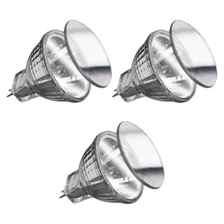 3 x Paulmann Halogen Reflektor Security 35W GU4 12V 35mm flood 24°