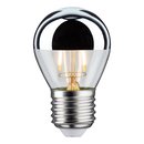 Paulmann LED Filament Leuchtmittel Tropfen 4,5W = 40W E27 Kopfspiegel Silber KVS warmweiß DIMMBAR