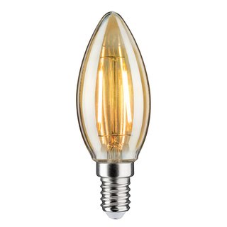 Paulmann LED Filament Kerze 4,5W = 40W E14 Gold extra warmweiß 2500K DIMMBAR