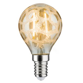 Paulmann LED Filament Leuchtmittel Tropfen 4,5W = 40W E14 Krokoeis Gold extra warmweiß 2500K DIMMBAR
