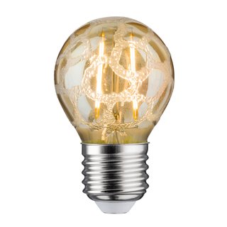 Paulmann LED Filament Leuchtmittel Tropfen 4,5W = 40W E27 Krokoeis Gold extra warmweiß 2500K DIMMBAR