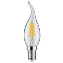 Paulmann LED Filament Leuchtmittel Windstoß Kerze Cosy 2,8W = 25W E14 klar warmweiß DIMMBAR