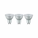 3 x Paulmann LED Leuchtmittel Reflektor 3,5W GU10 230lm Warmweiß 2700K flood 38°