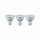 3 x Paulmann LED Leuchtmittel Reflektor 3,5W GU10 230lm Warmweiß 2700K flood 38°