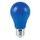 LED Leuchtmittel Birnenform A60 4W E27 BLAU stoßfest Kunststoff