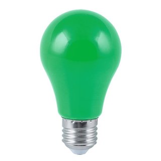 LED Leuchtmittel Birnenform A60 4W E27 GRÜN stoßfest Kunststoff