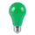 10 x LED Leuchtmittel Birnenform A60 4W E27 GRÜN stoßfest Kunststoff