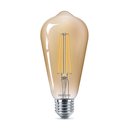 Philips LED Edison Leuchtmittel ST64 Vintage 8W = 50W E27 Flame Gold extra warmweiß 2200K DIMMBAR