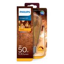 Philips LED Edison Leuchtmittel ST64 Vintage 8W = 50W E27 Flame Gold extra warmweiß 2200K DIMMBAR