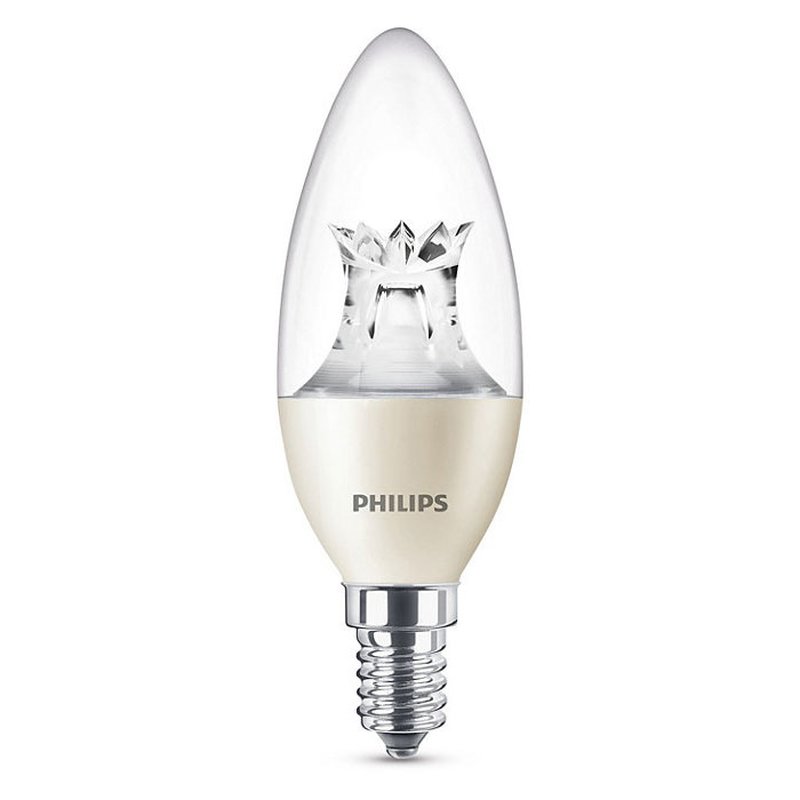 Philips LED Leuchtmittel Kerze 8W = 60W E14 klar WarmGlow warmweiß 22