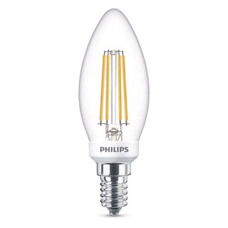 Philips LED Filament Kerze 5W = 40W E14 klar warmweiß 2700K DIMMBAR