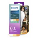 Philips LED Leuchtmittel Birnenform 9W = 60W 5W 2W E27 matt SceneSwitch warmweiß 2700K 2500K 2200K