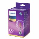 Philips LED Filmanet Leuchtmittel Globe G95 6W = 60W E27 klar warmweiß 2700K