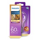 Philips LED Filament Leuchtmittel Birnenform A60 8W = 60W E27 klar WarmGlow warmweiß 2200K-2700K DIMMBAR