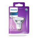 Philips LED Leuchtmittel Glas Reflektor 5W = 65W GU10 warmweiß 2700K flood 36°