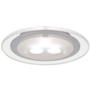 Paulmann LED Möbeleinbauleuchte Set Micro Line starr Chrom matt/Transparent 1 x 3W 3000K warmweiß