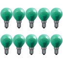10 x Paulmann Glühbirne Tropfen 25W E14 GRÜN...