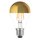 LED Filament Leuchtmittel Birnenform 6,5W entspricht 60W E27 Kopfspiegel Gold warmweiß 2700K