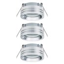 3 x Paulmann Einbauleuchten Spot-Set Curl schwenkbar Alu...