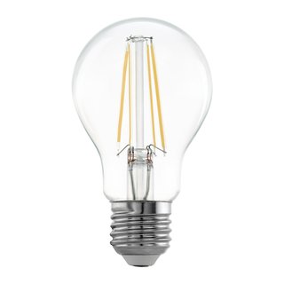 Eglo LED Filament Leuchtmittel Birnenform A60 6,5W = 60W E27 klar warmweiß 2700K