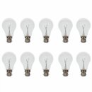 10 x Leuci Glühbirne 40W B22 / B22d klar longlife...