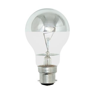 Kopfspiegellampe Glühbirne 100W B22 silber 240V Glühlampe KVS 100 Watt warmweiß dimmbar