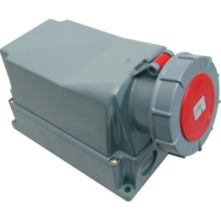 Sirox CEE-Wanddose Wandsteckdose 125A 400V 5-polig 6h rot IP67