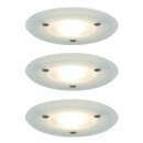 3 x Paulmann Einbauleuchten Set Premium Line starr Satin...