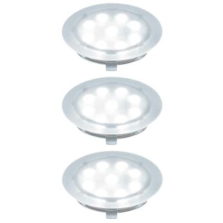 3 x Paulmann LED Boden Einbauleuchten Set Special Line Transparent IP67 3 x 1W Tageslichtweiß 6500K