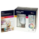 Müller-Lichte LED RGB+ Leuchtmittel 16W = 75W E27 iDual Fernbedienung RGBW dimmbar