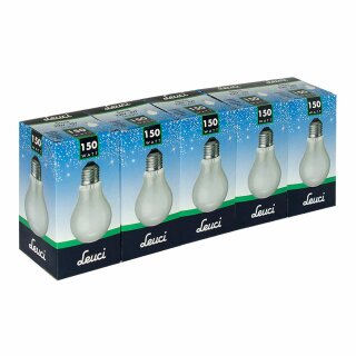 5 x Leuci Glühbirne 150W E27 MATT A67 Glühlampe 150 Watt Glühbirnen Glühlampen