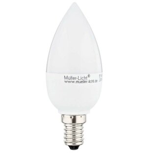 Müller-Licht LED Leuchtmittel Kerze 5,5W = 40W E14 matt 470lm Warmweiß 2700K DIMMBAR