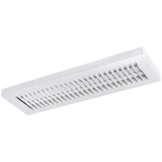 Starlicht Wand- und Deckenleuchte Office 60cm Rasterleuchte Weiß IP20 2 x 14W G5 1160lm T5 Röhre Neutralweiß 4000K