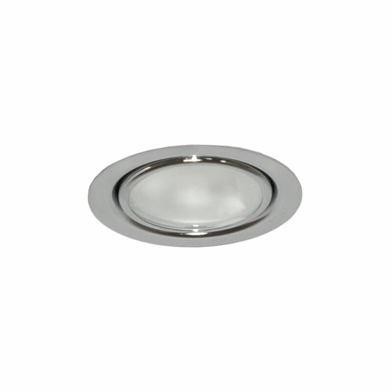G4 Halogenleuchtmittel 20W IP20 Möbeleinbauleuchte 12V Farbe Eisen oder Chrom 