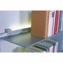 StarLicht Ultra Slim Unterbauleuchte Titan silber 40cm 1 x 8W T4 Röhre 3400K verlängerbar mit Schalter