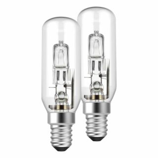 2 x Müller-Licht Halogen Leuchtmittel Röhre T25 30W = 37W E14 405lm warmweiß 2900K 2000h dimmbar