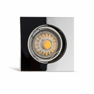 Müller-Licht LED EBL Einbaustrahler chrom 5W GU10 quadratisch warmweiß 2700K