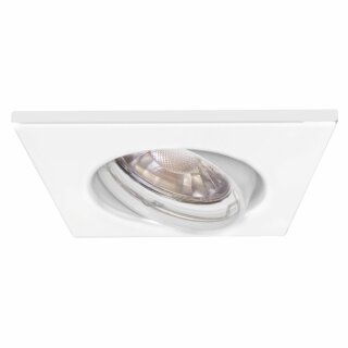 Müller-Licht LED EBL Einbaustrahler Ø 68mm weiß eckig schwenkbar 5W = 34W GU10 300lm warmweiß 2700K