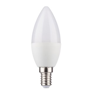 I-Glow LED Leuchtmittel Kerze 5,5W = 40W E14 matt 470lm warmweiß 2700K 150° DIMMBAR